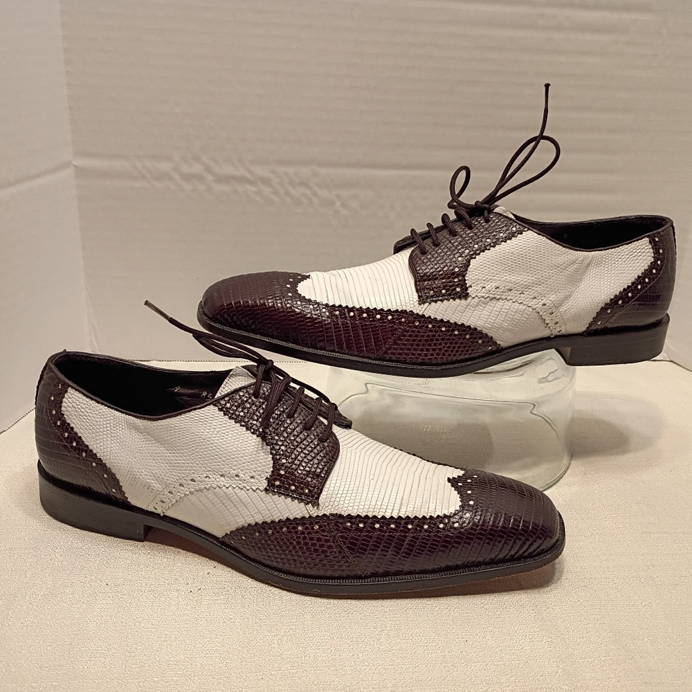 Belvedere Authentic Lizard Shoes, Men # 9 US
